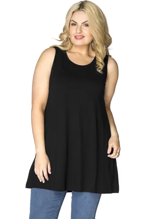 Yoek Top flare | Zwart | Maat 38/40