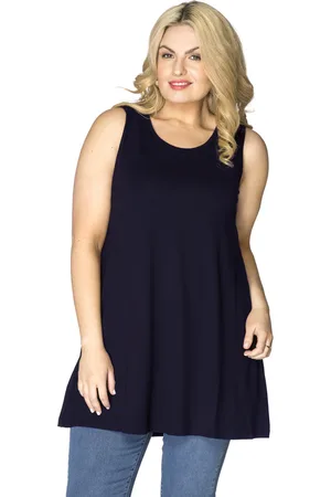 Yoek Top flare | Blauw | Maat 38/40