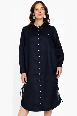 Yoek Blouse-jurk | Blauw | Maat 38/40