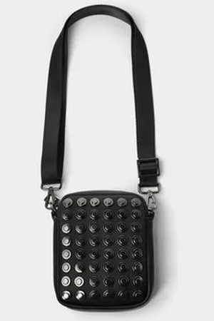 Zwarte schoudertas discount met studs zara