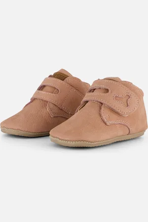 Shoesme Leren lopen klittenband schoenen