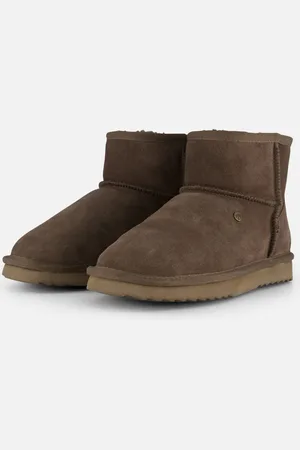 Warmbat Wallyby Gevoerde boots bruin Suede