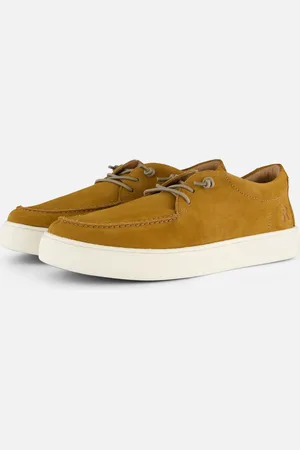Rieker Veterschoenen geel Suede