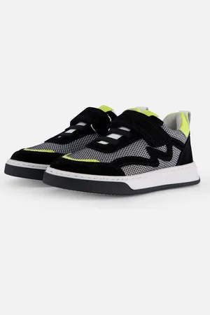 Muyters Velcro Sneakers zwart Leer
