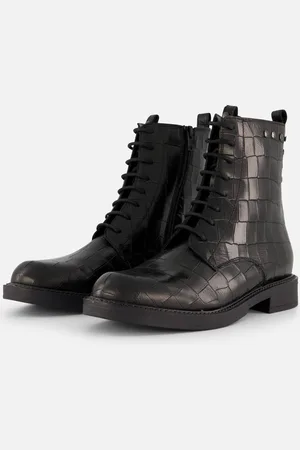 Linea Zeta Croco Veterboots Leer