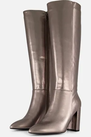 Posh By Poelman Hoge laarzen goud Pu