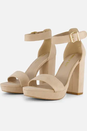 Ann Rocks Sandalen met hak Textiel