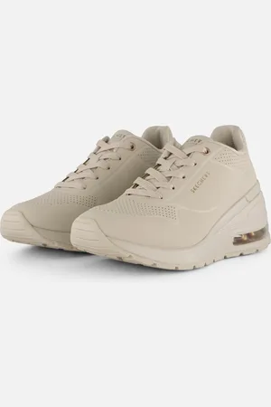 Skechers Million Air Wedge Sneakers wit