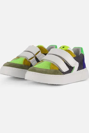 Muyters Velcro Sneakers groen Leer