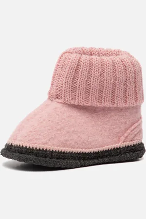 Bergstein Cozy slofjes roze Schapenwol 750210