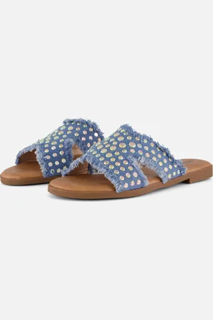 Ann Rocks Denim Slippers Synthetisch