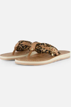 Tamaris Leopard Slippers Textiel