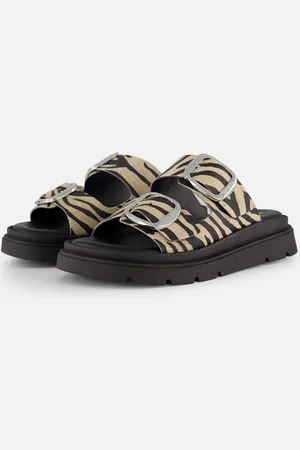 Tamaris Zebra Slippers Leer