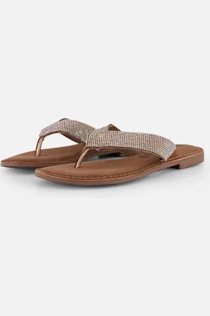 Lazamani Rainbow Slippers Leer
