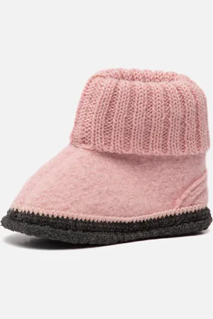 Bergstein Cozy slofjes roze Schapenwol 750210