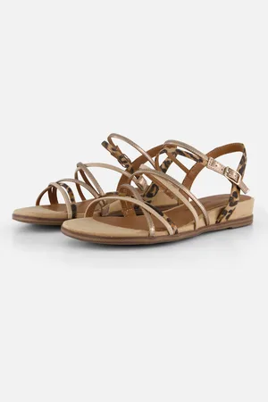 Tamaris Leopard Sandalen Textiel