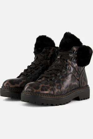 Tamaris Leopard Veterboots Textiel