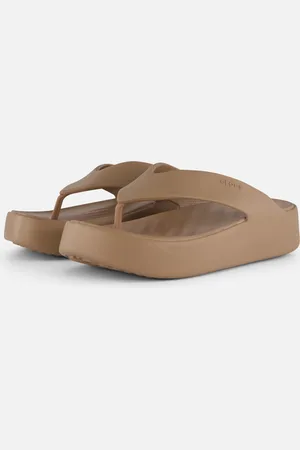 Crocs Getaway Platform Flip Slippers Rubber