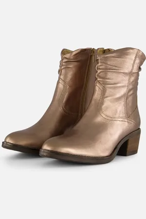 Aqa Cowboylaarzen metallic Leer