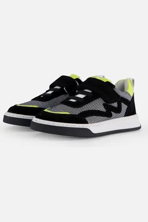 Muyters Velcro Sneakers zwart Leer