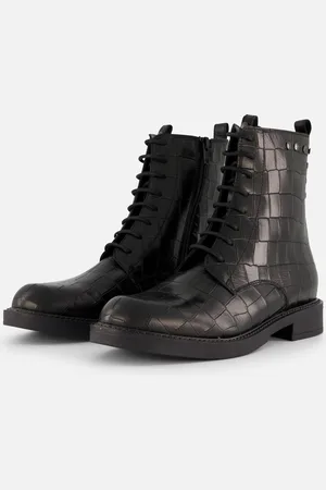 Linea Zeta Croco Veterboots Leer