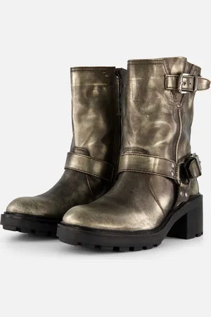 Lazamani Vintage Biker boots Leer