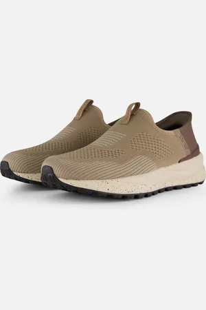 Skechers Bogdin Slip-ins Instappers taupe Textiel