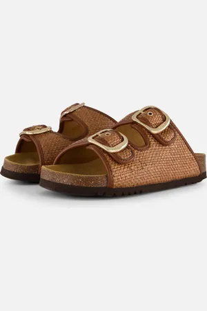 Scholl Noelle Raffia Slippers Textiel