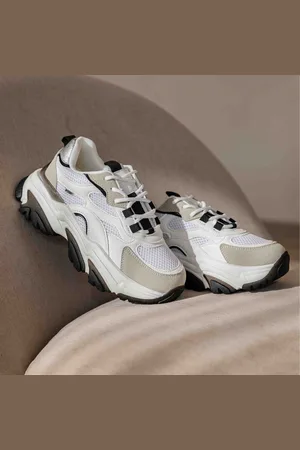 Posh By Poelman Sneakers wit Textiel