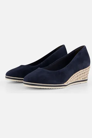 Tamaris Pumps met sleehak Leer