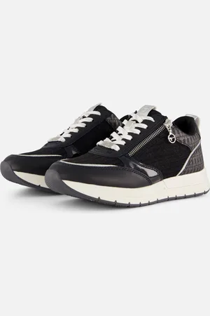 Tamaris Essential Sneakers beige Textiel
