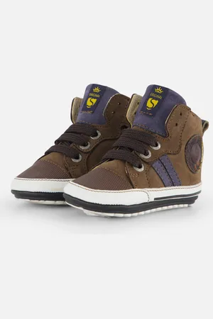 Shoesme Babyschoenen groen Leer