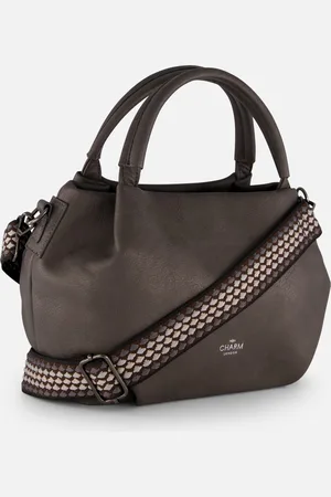 Charme London Handtas grijs Synthetisch