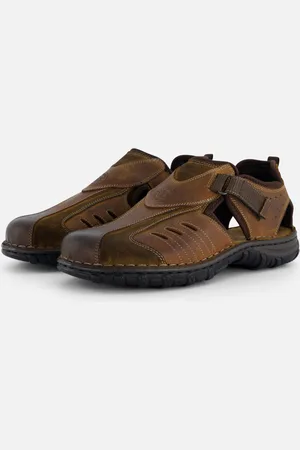 Outfielder Sandalen Leer