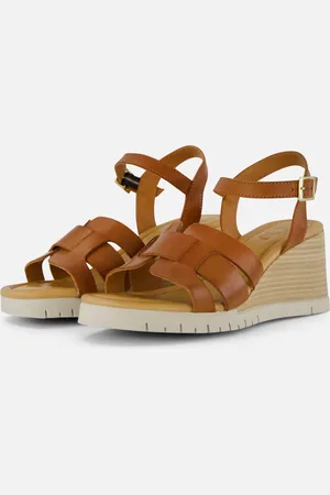 Aqa Sandalen met sleehak Leer