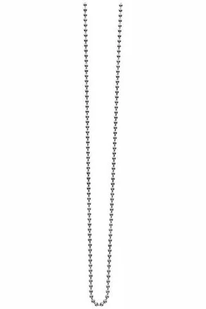 ZinZi 70cm zilveren bolletjes ketting ZI70BOL