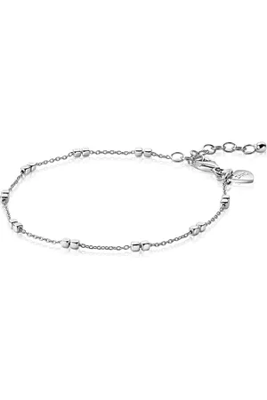 ZinZi Zilveren armband vierkante blokjes 17-20cm ZIA2218
