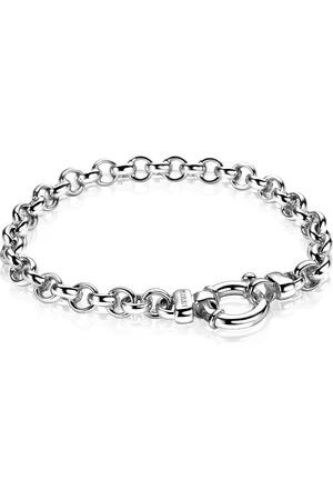 ZinZi Zilveren jasseron armband 6,5mm breed ZIA1729