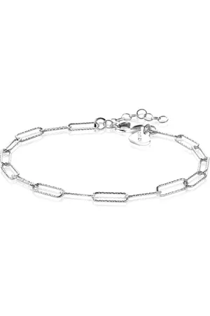 ZinZi Zilveren armband met trendy paperclip schakels van 3,4mm breed ZIA1992