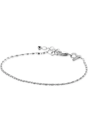 ZinZi Zilveren scroll schakel armband (1,6mm breed) waarbij de schakels een dubbele krul/kronkeling maken 17-20cm ZIA2479