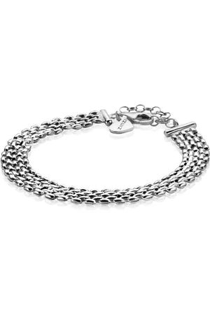 ZinZi Zilveren armband met 8mm brede rolex-style schakel 16,5-20cm ZIA2289