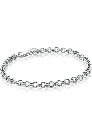 ZinZi Zilveren jasseron armband 4,5mm breed 18cm ZIA1911