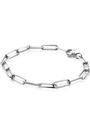 ZinZi Zilveren paperclip schakel armband 5mm breed 19cm ZIA2207