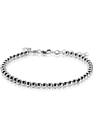 ZinZi Zilveren bolletjes armband 4mm breed 17-20cm ZIA1010