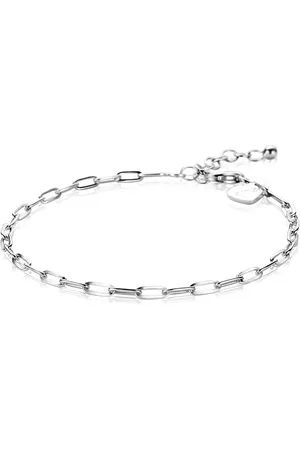 ZinZi Zilveren armband paperclip schakel 2,5mm breed 17-20cm ZIA2150