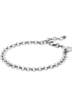 ZinZi Zilveren armband met ronde schakels zonnestralen 4,3mm breed ZIA2272