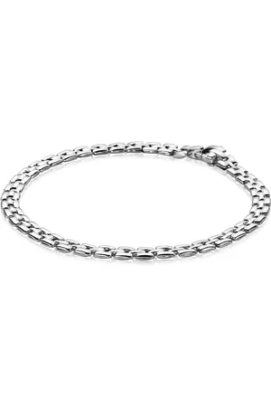 ZinZi Zilveren rolexstyle schakelarmband 4mm breed 18,5cm ZIA2148
