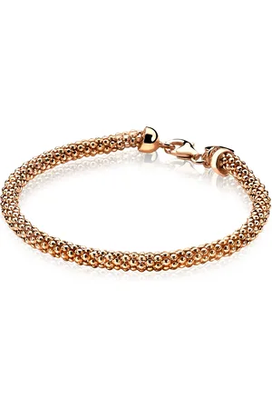 ZinZi Zilveren schakelarmband rosé verguld 4,5mm breed 19cm ZIA1057R