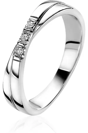 ZinZi Zilveren ring kruislings ZIR2039