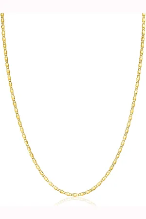 ZinZi Gold 14 karaat gouden massieve ketting met glanzende fantasie plaatjes 1,7mm breed 41-43cm ZGC497